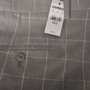 Express Charcoal Checkered Trousers